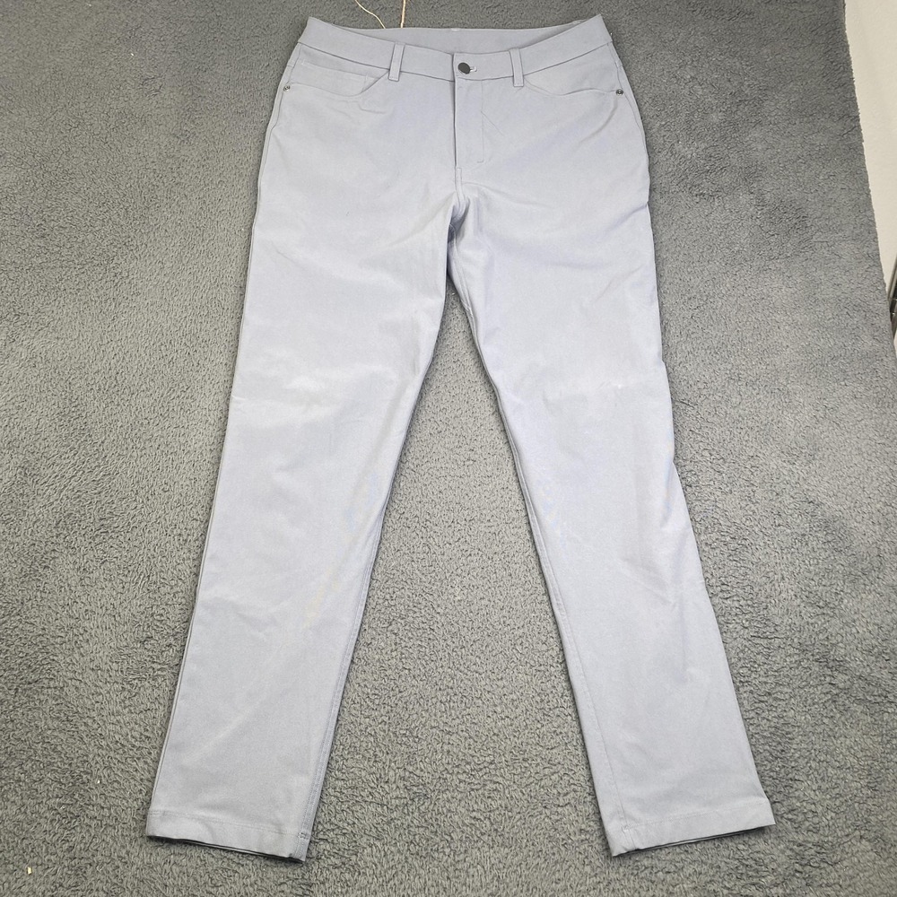 Lululemon Pants Mens 31 Gray 5 Pocket Slim Tapered Tech Stretch Golf LM5AQ95.02